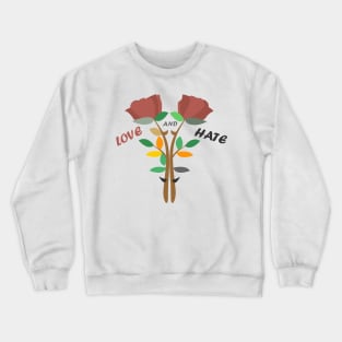 two roses Crewneck Sweatshirt